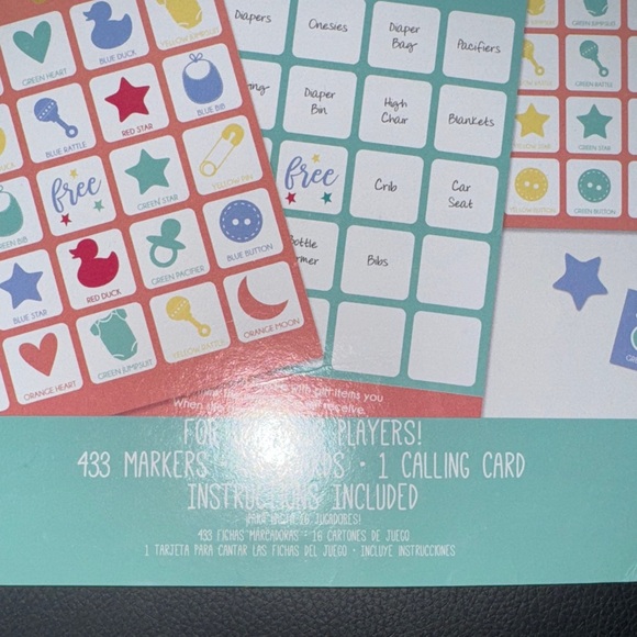 Baby Shower Bingo Game Set - Picture 5 of 5